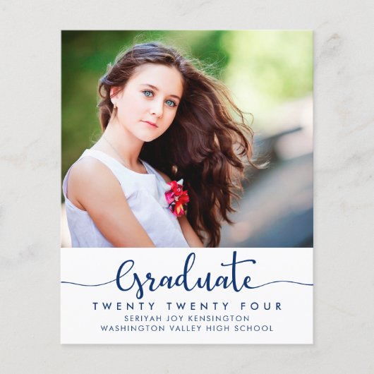 BUDGET Modern Minimalistisches Script Abschluss Fo (Vorderseite)