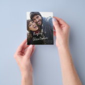Budget Modern Name Foto Verti Chic Save the Date Flyer (Gruppe)