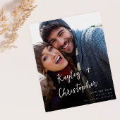 Budget Modern Name Foto Verti Chic Save the Date Flyer