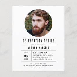 Budget Modern Photo Celebration Of Life