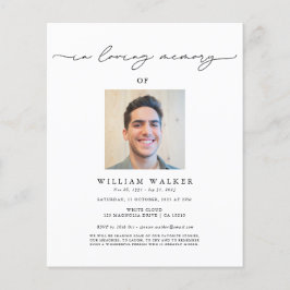 Budget Modern Photo Funeral Memorial Service