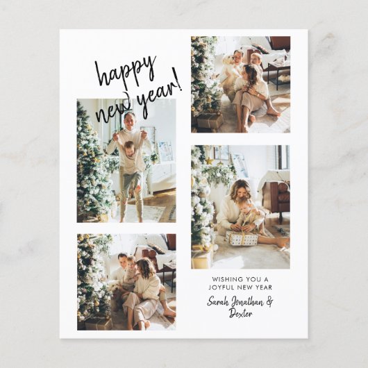 BUDGET Modern Pinselschrift 4 Foto Frohes Neues Ja (Vorderseite)