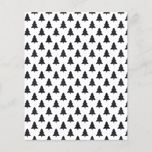 Budget Modern Red Merry Weihnachts-Fotokarte Flyer (Hinten)