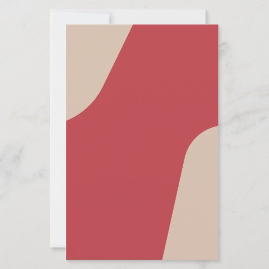 Budget modern retro groovy wedding menu template (Rückseite)