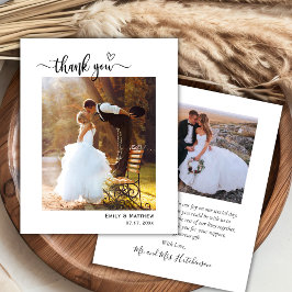 Budget Modern Script 2 Foto Wedding Vielen Dank
