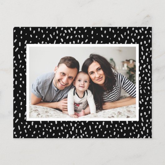 Budget Modern Script 5 Foto Weihnachtskarten (Rückseite)