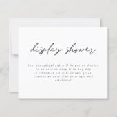 Budget Modern Script Display Brautparty Encl (Vorderseite)