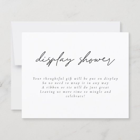 Budget Modern Script Display Brautparty Encl (Vorderseite)