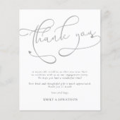 Budget Modern Script Foto Verlobung Vielen Dank (Vorderseite)