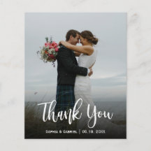 Budget Modern Script Full Foto Wedding Vielen Dank