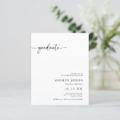 BUDGET Modern Script Graduate Graduate Party (Stehend Vorderseite)