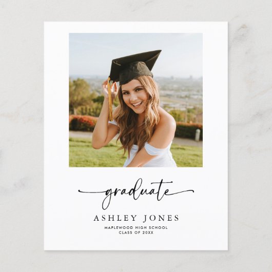 BUDGET Modern Script Graduate Graduate Party (Rückseite)