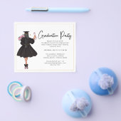 Budget Modern Script Graduation Party Einladung F Flyer (Einzeln)