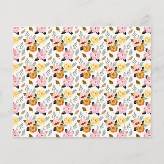 Budget Modern Spring Bouquet Bridal Brunch Bubbly (Rückseite)