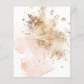 Budget Modern Stilvoll Pink Gold Sweet 16 Einladun (Rückseite)