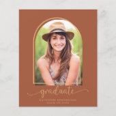 Budget Modern Terracotta Arch Foto Abschluss (Vorderseite)