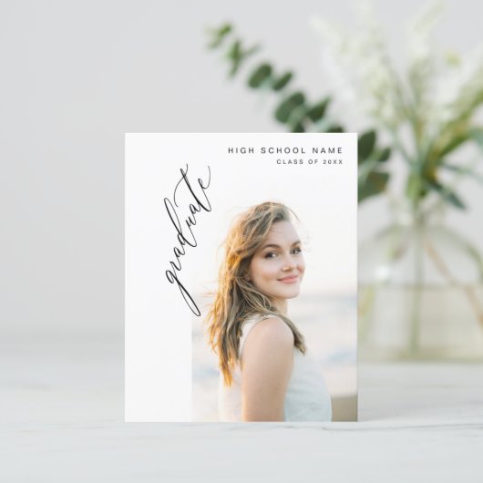 Budget Modern Trendy Foto Graduation Party (Stehend Vorderseite)