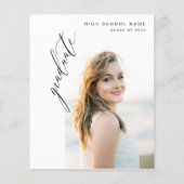 Budget Modern Trendy Foto Graduation Party (Vorderseite)