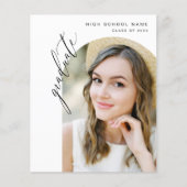 Budget Modern Trendy Foto Graduation Party (Vorderseite)