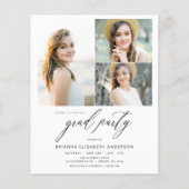 Budget Modern Trendy Foto Graduation Party (Rückseite)