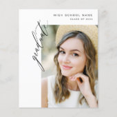 Budget Modern Trendy Foto Graduation Party (Vorderseite)