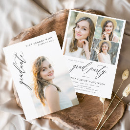 Budget Modern Trendy Foto Graduation Party