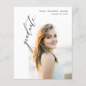 Budget Modern Trendy Foto Graduation Party (Vorderseite)