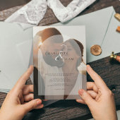 Budget Moderne 2 Foto Hochzeit Einladung