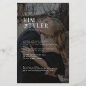 Budget Moderne 2 Fotos QR Code Hochzeitseinladung (Vorderseite)