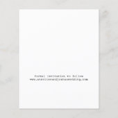 Budget moderne 4 Fotos Hochzeit sparen das Datum (Rückseite)