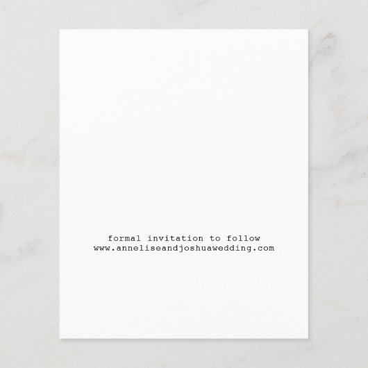 Budget moderne 4 Fotos Hochzeit sparen das Datum (Rückseite)