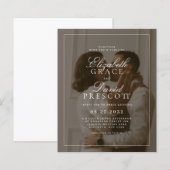 BUDGET Moderne alte Geld-Foto-Overlay-Hochzeit (Vorne/Hinten)