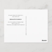 Budget Moderne Ankündigung des Abschlusses des Sch Postkarte (Rückseite)