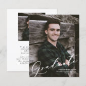 Budget Moderne Ankündigung von zwei Fotos Abschlus (Vorne/Hinten)