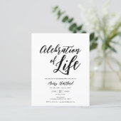 Budget Moderne Beerdigungsfeier (Stehend Vorderseite)