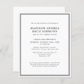 Budget Moderne Beerdigungsfeier (Vorne/Hinten)