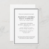 Budget Moderne Beerdigungsfeier Mitteilungskarte (Vorne/Hinten)