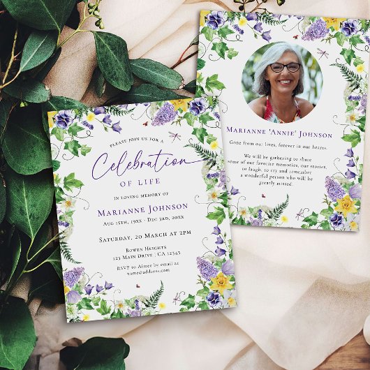 Budget Moderne Blumenfeier zur Beerdigung des Lebe