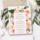 Budget Moderne Blush Pink Blues Hochzeit