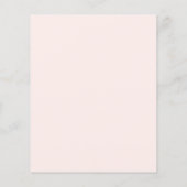 Budget Moderne Blush Pink White Wedding Einladung (Rückseite)