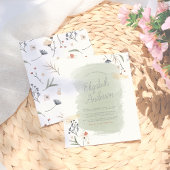 Budget Moderne Boho Blume Grünes Brautparty