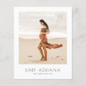 Budget Moderne Boho Schwangerschaft Foto Babydusch (Vorderseite)