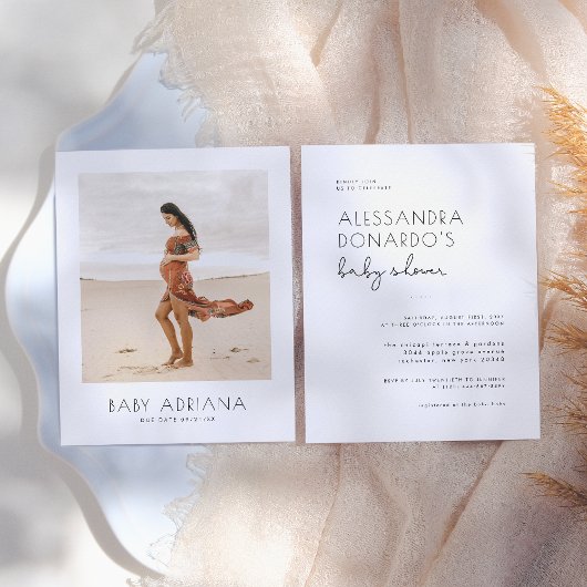 Budget Moderne Boho Schwangerschaft Foto Babydusch