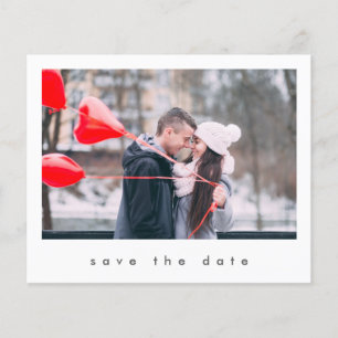 Budget Moderne Chic 2 Foto Hochzeit Save the Date