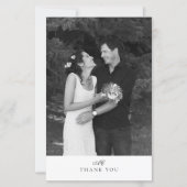 BUDGET Moderne Chic Monogramm Foto-Hochzeit (Vorderseite)