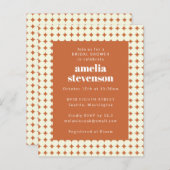 Budget Moderne Dots Terracotta Brautparty laden ei (Vorne/Hinten)