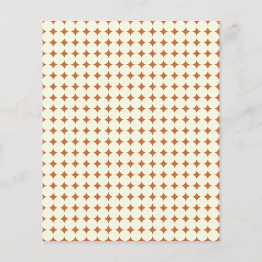 Budget Moderne Dots Terracotta Brautparty laden ei (Rückseite)