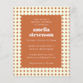 Budget Moderne Dots Terracotta Brautparty laden ei (Vorderseite)