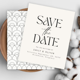 Budget Moderne einfache Hochzeit schwarz elegant Flyer