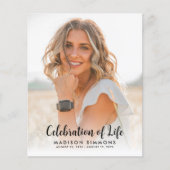 Budget Moderne Feier der Beerdigung von Life Foto Flyer (Vorne)